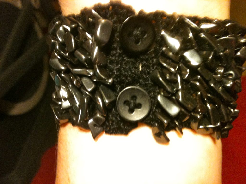 Crochet with Hematite Beads